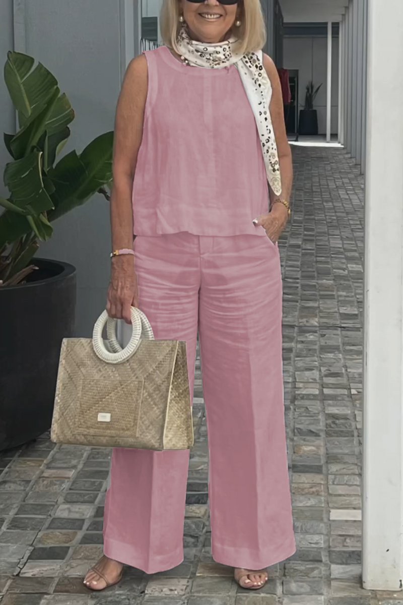 Limited time offer🔥Cotton and linen sleeveless suit