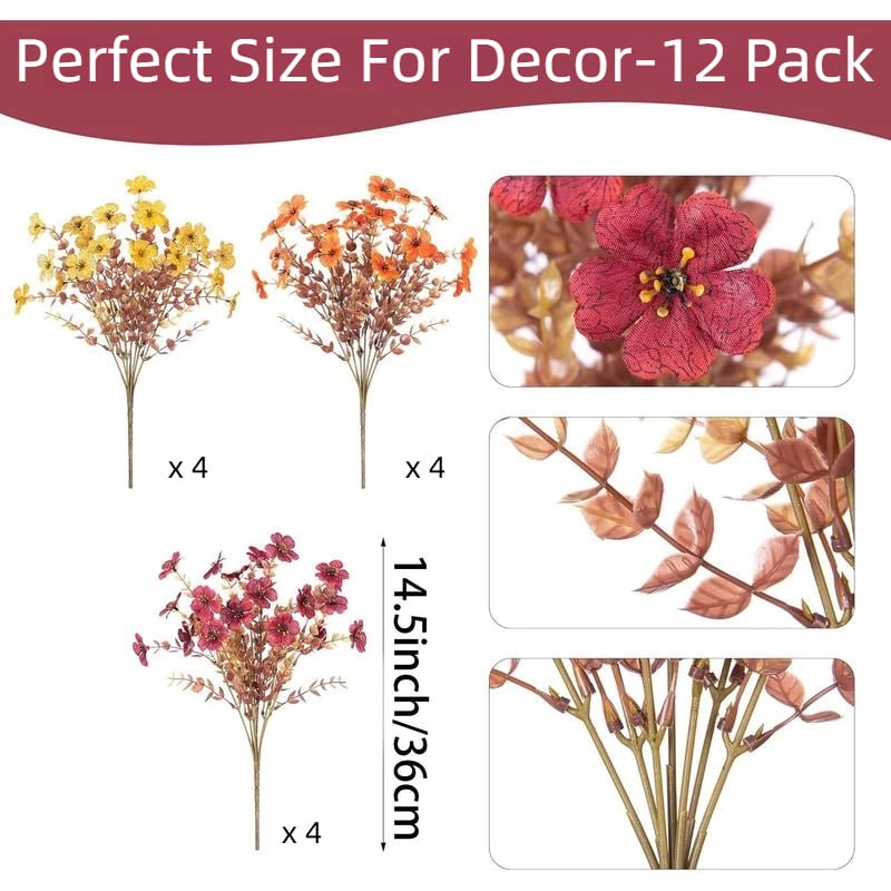 🏆UV-Resistant Artificial Flowers  for Fall Decor