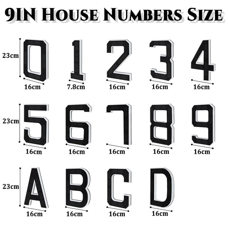 Lighted House Numbers for Outside