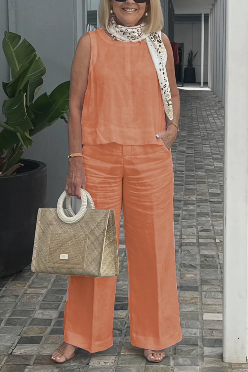 Limited time offer🔥Cotton and linen sleeveless suit