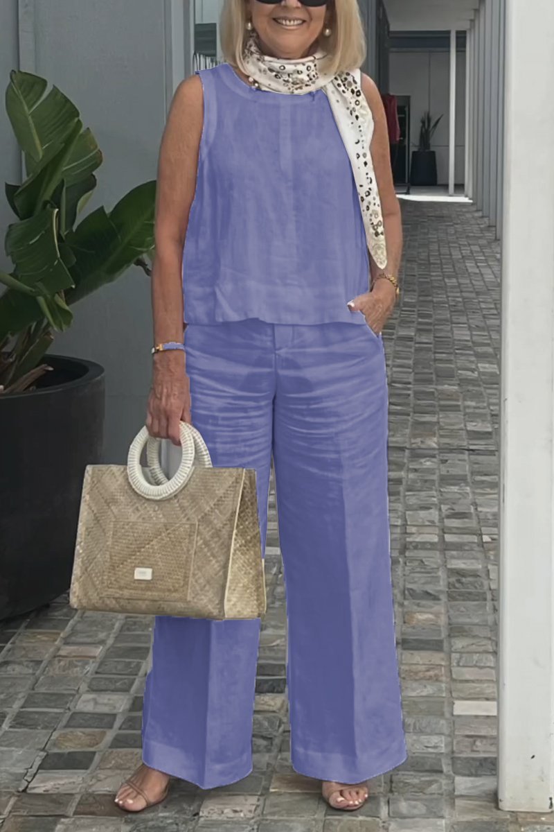 Limited time offer🔥Cotton and linen sleeveless suit