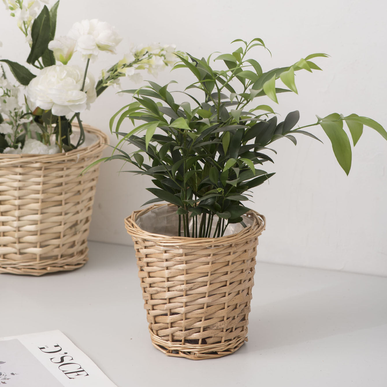 Willow flower pots