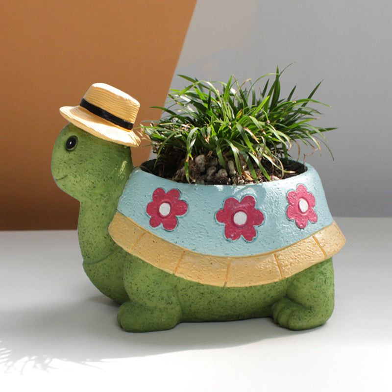 Turtle Flower Pot
