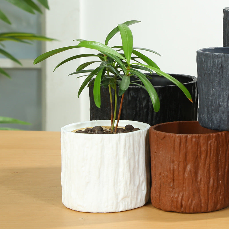 Small resin flower pot
