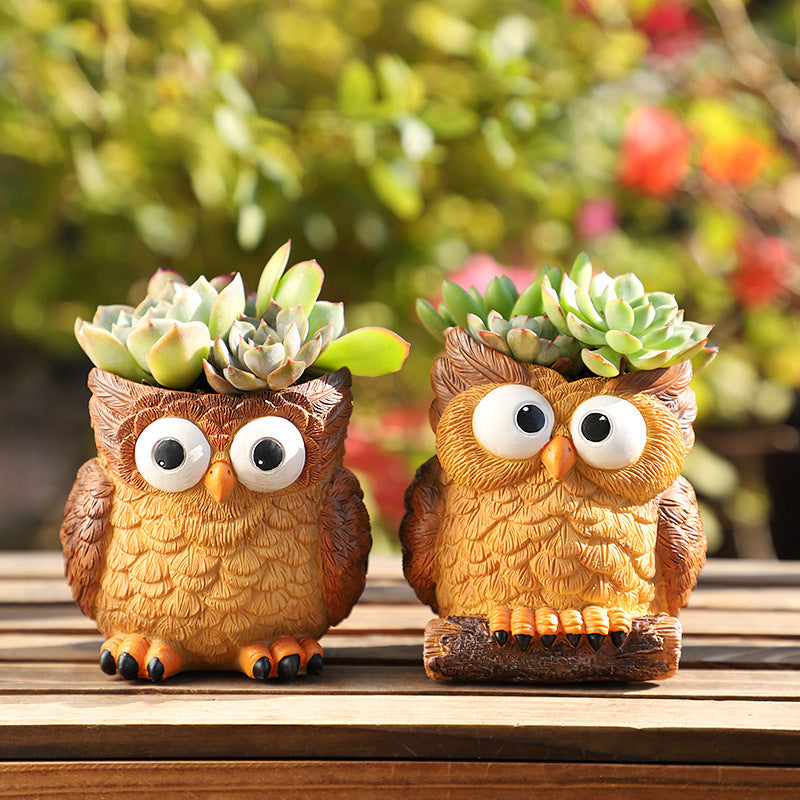 Owl Flower Pot