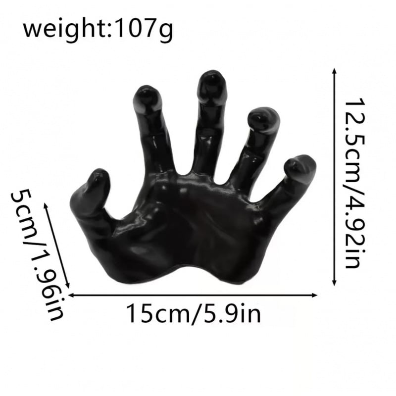 Life-Size Creepy Hands Wall Decor – 3-Piece Set with LED Candles for Gothic Halloween