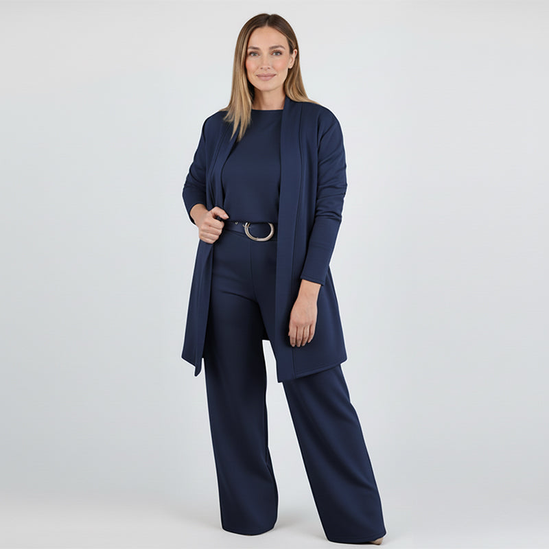 Fashionable women's cardigan suit