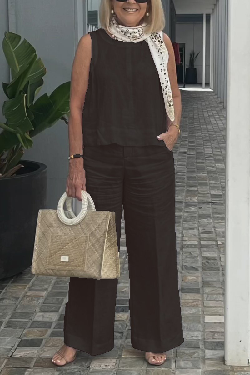 Limited time offer🔥Cotton and linen sleeveless suit