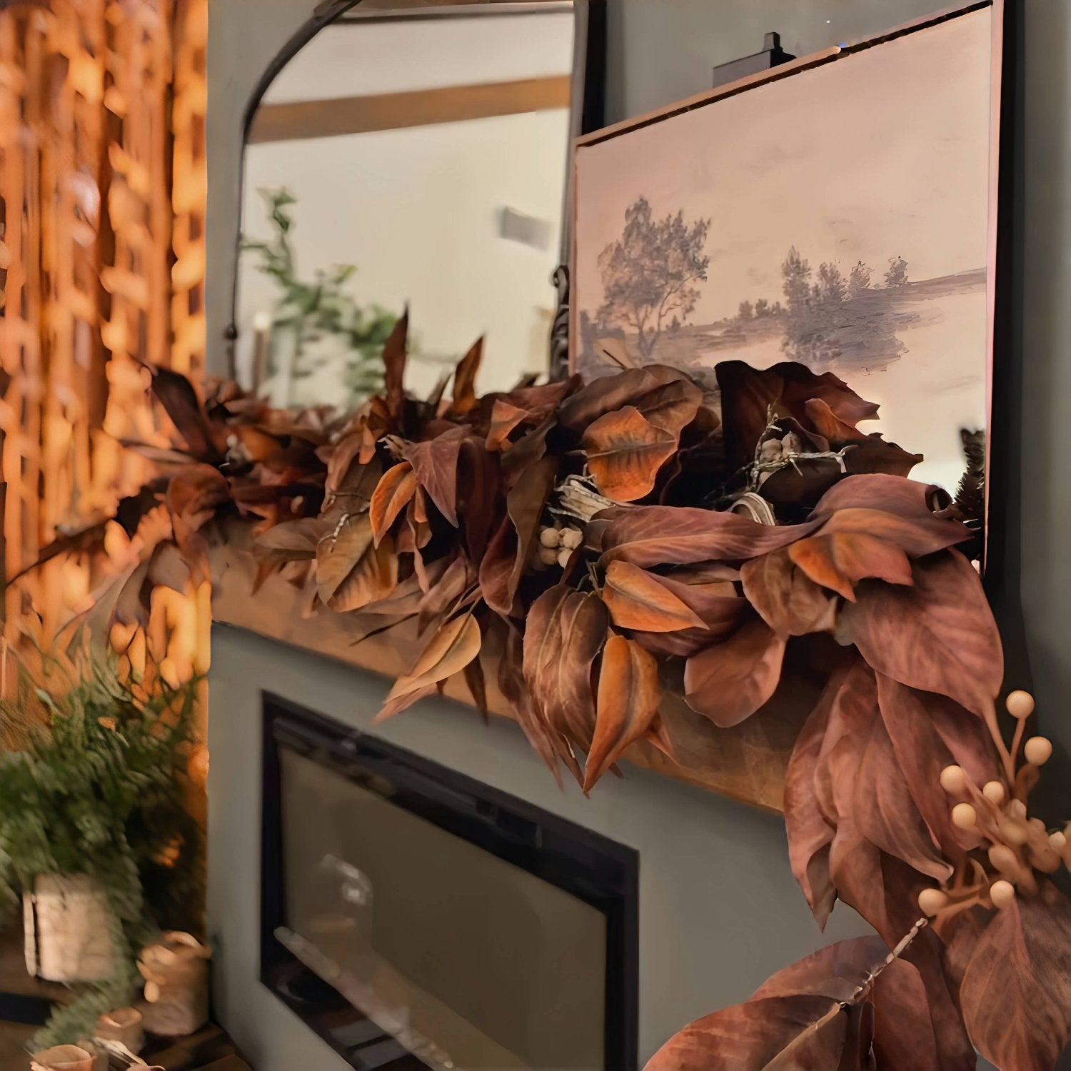 🎁Buy 2 Get Free Shipping🔥Brown Magnolia Leaf Garland